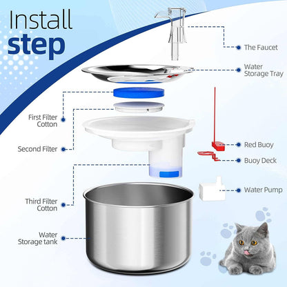 Smart Stainless Steel Water Fountain