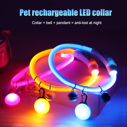 Rechargeable LED Reflective Dog Collar