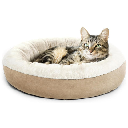 Cozy Pet Bed for Dogs and Cats - Comfortable and Soft Sleeping Pet Round Nets