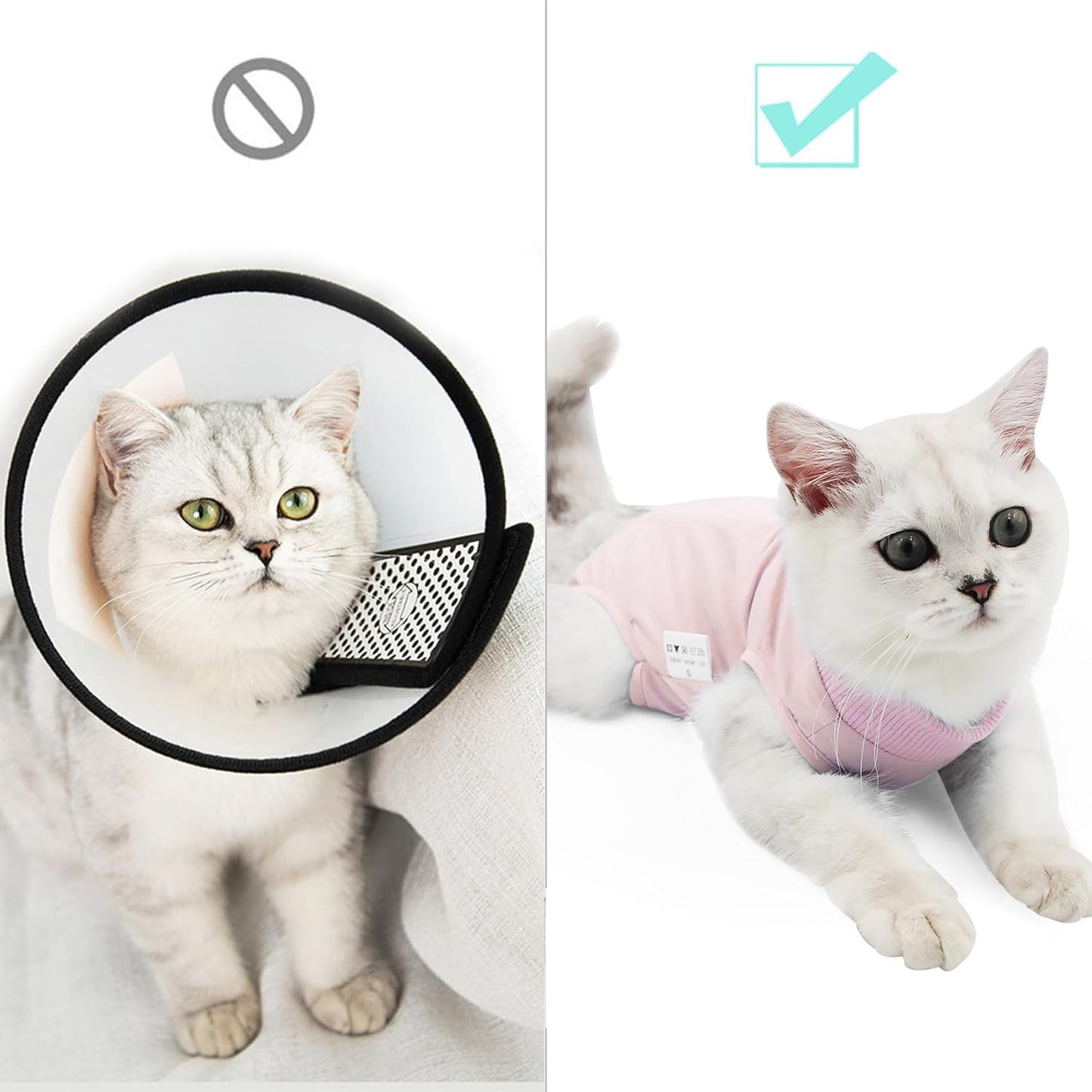 Premium Cat Recovery Suit with Rear Opening – Comfortable Post-Surgery Wear for Wound Protection, Easy Potty Access & Fast Healing