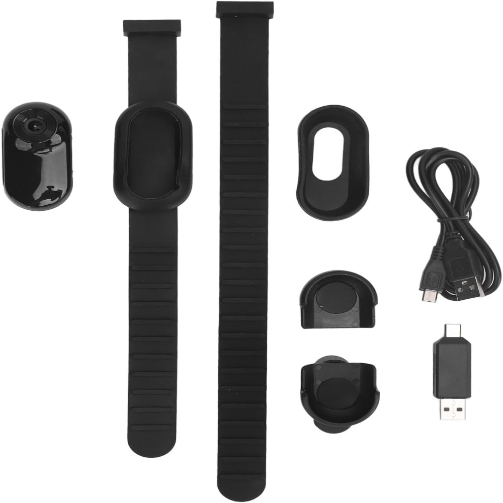 Complete pet camera accessory kit with adjustable straps and USB components – a comprehensive solution to ease setup concerns, letting you quickly install the camera on your pet’s collar and start monitoring their activities without hassle.