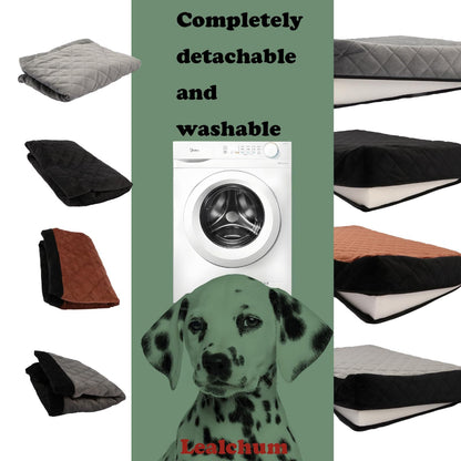 Detachable and washable pet car seat covers in multiple colors, shown with a washing machine – a convenient solution to eliminate cleaning stress, allowing you to keep your pet’s car seat fresh and hygienic with easy removal and washing.