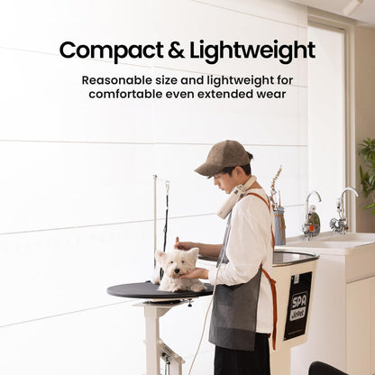 Jirpet compact and lightweight pet dryer – a user-friendly solution to eliminate discomfort from heavy grooming tools, letting you groom your pet for as long as needed without strain.