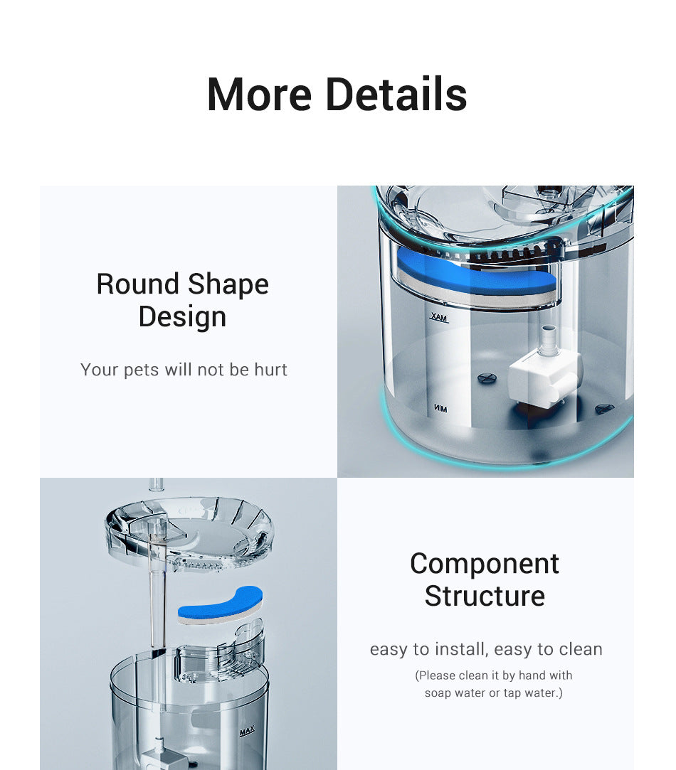 Pet Dispenser Fountain Solve Dehydration Worries for Dogs & Cats