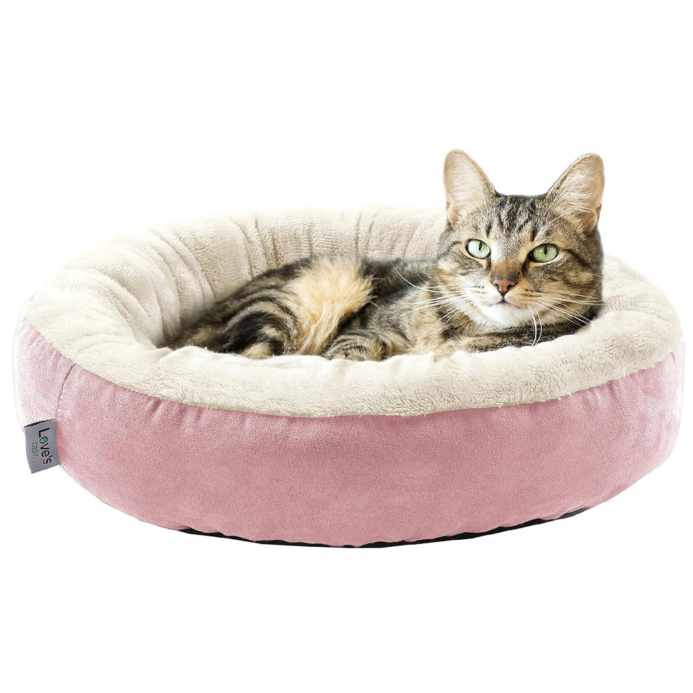 Cozy Pet Bed for Dogs and Cats - Comfortable and Soft Sleeping Pet Round Nets