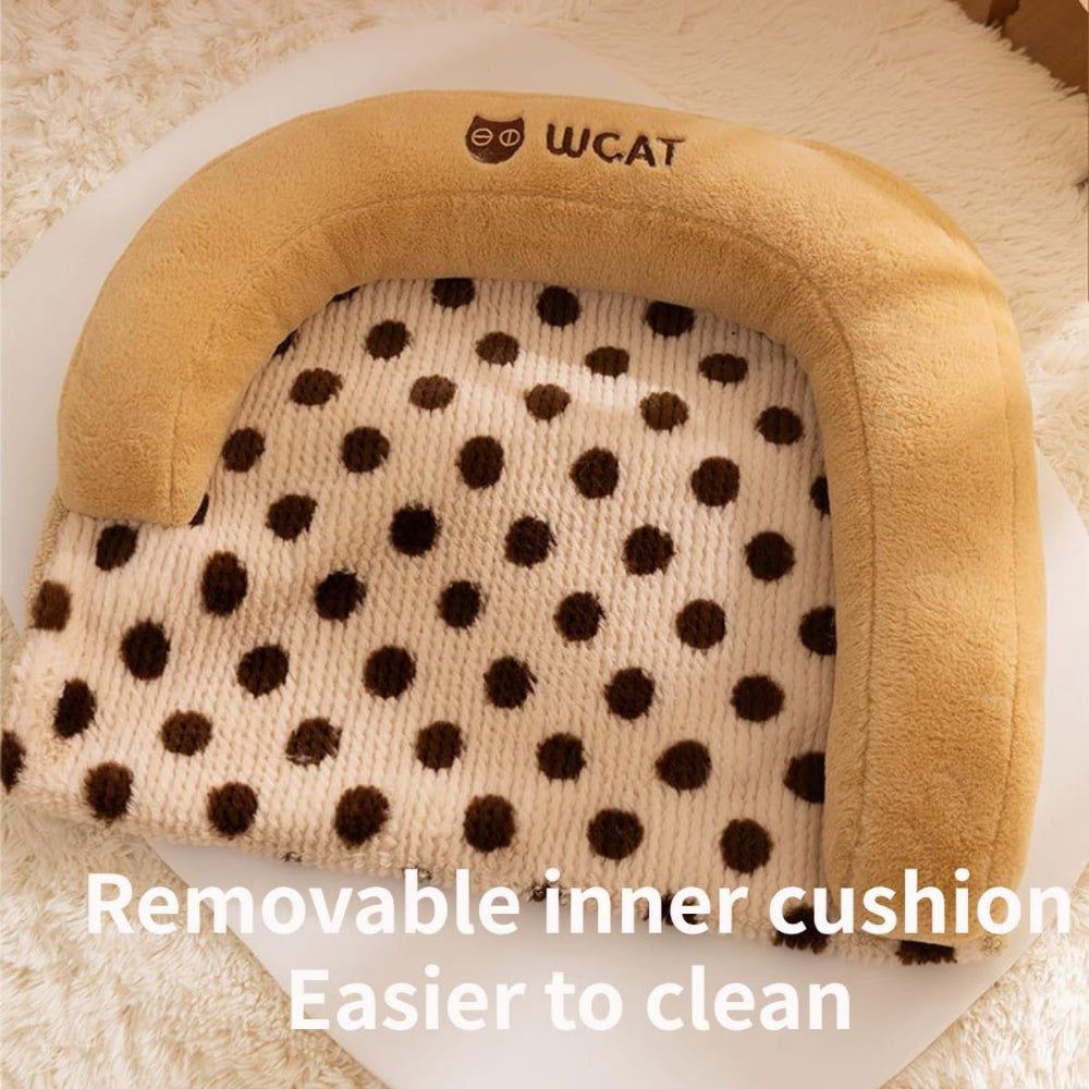 Pet bed with removable inner cushion – a convenient solution to eliminate cleaning stress, letting you keep your pet’s bed fresh and hygienic with easy removal and washing.