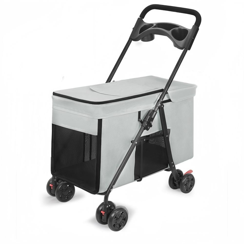 Large Pet Stroller - Easy Fold All-Terrain Cart