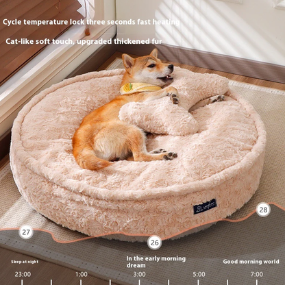 Cozy Removable & Washable Pet Bed - Soft Plush for Dogs/Cats, Easy to Clean