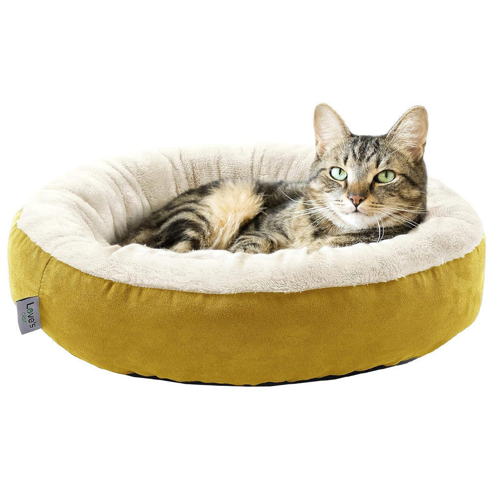 Cozy Pet Bed for Dogs and Cats - Comfortable and Soft Sleeping Pet Round Nets