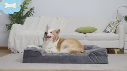 Orthopedic Pet Sofa Bed - Waterproof, Washable & Spine - Friendly