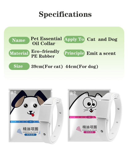 Insect-Repellent Pet Essential Oil Collar